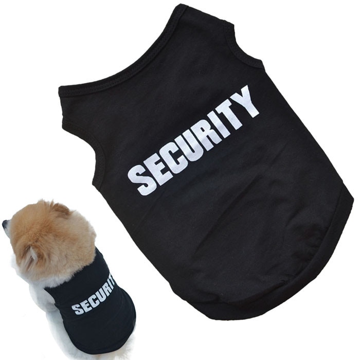 New-Fashion-Summer-Cute-Dog-Pet-Vest-Cotton-Puppy-T-Shirt-SECURITY-print-doggy-cloth-clothing