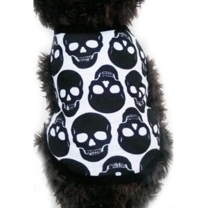 Skull Pattern Dog Vest